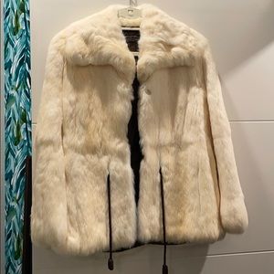 Vintage rabbit fur waist coat